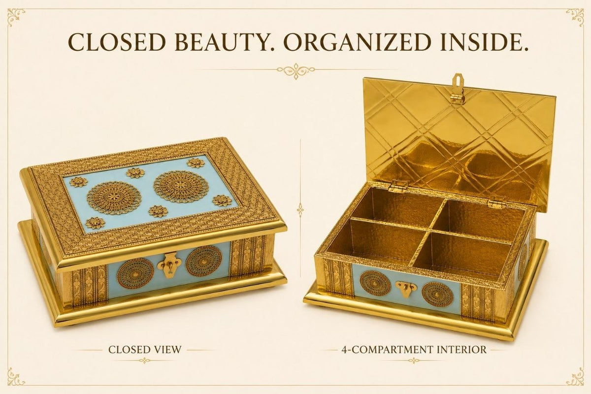 Premium Decorative Dry Fruit Box | Elegant Gift Box for Dry Fruits, Sweets & Festive Gifting
