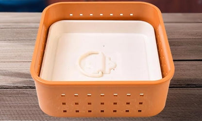 Paneer Maker Box with Strainer – Homemade Cheese Press Container for Kitchen