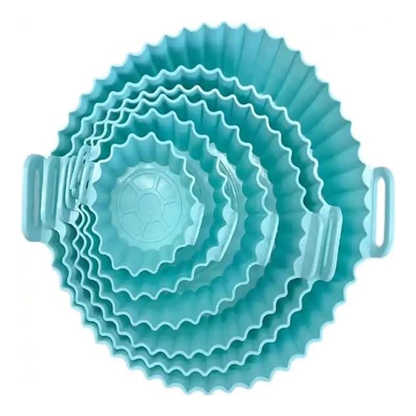 Reusable Silicone Air Fryer Liners Set of 6 | Non-Stick Heat Resistant Food Grade Silicone Air Fryer Pots