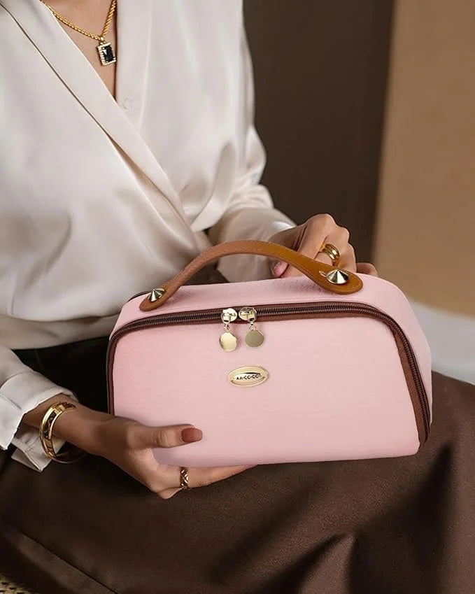 Wave Lady Purse | Stylish PU Leather Handbag for Women | Makeup & Travel Bag
